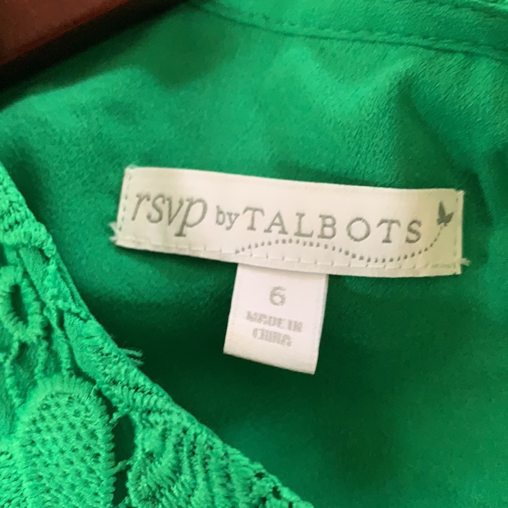 Talbots green top - Picture 3 of 4